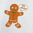 thumbnail image 3 of CafePress - Oh Snap Gingerbread Man Long Sleeve T Shirt - Unisex Cotton Long Sleeve T-Shirt, 3 of 4