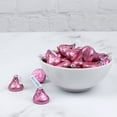 thumbnail image 2 of 90 Pcs Pink Foiled Hershey's Milk Chocolate Kisses Candies For Parties, Candy Buffets & More, 2 of 6