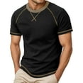 thumbnail image 3 of T Shirts for Man Summer Casual Short Sleeve Crewneck Tshirts Lightweight Breathable Relaxed Fit Mens Tees, 3 of 8