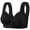 Black, variant on 2026 Bras for Women Front Closure Bra Full Coverage Comfortable Bras No Underwire Plus Size Bra Black 46