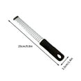 thumbnail image 3 of Gnmfd Stainless Steel Cheese Grater Lemon Zester Handheld Planer Kitchen Tool Even Cutting Holes Non-Slip Pad for Household Cooking, Food Prep, Holiday Baking, Party Decor, 3 of 3