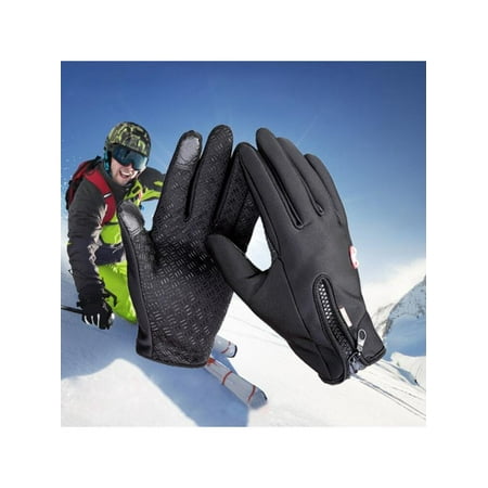 1 Pair Winter Windproof Touch Screen Full Finger Cycling Gloves For Smart Phone motorcycle gloves Bike Bicycle Motor Riding