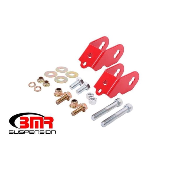 BMR Suspension CP001R Caster Camber Plates for 2015-2017 S550 Mustang, Red