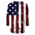 thumbnail image 6 of Conairie 4th of July Shirt Womens Loose Crew Neck 3/4 Sleeve Patriotic T Shirts With American Falg Print Holiday Commemorative Tops Red L, 6 of 7