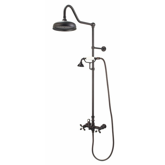 Mason Hill Collection Exposed Cross Handle Shower Set with Handshower