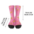 thumbnail image 2 of Pink Heated Competitive Banana Socks Cute Banana Socks For Men And Women Polyester, 2 of 7