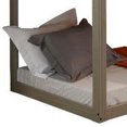 thumbnail image 2 of Benjara Twin Size Wooden Bunk Bed with House Design- Brown, 2 of 7