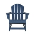 thumbnail image 4 of GARDEN 2-Piece Set Plastic Outdoor Rocking Chair with Square Side Table Included, Navy Blue, 4 of 6