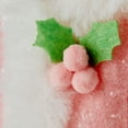 thumbnail image 4 of Winter Blush Pink & White Santa Suit Christmas Ornament, 6.3 in, by Holiday Time, 4 of 5