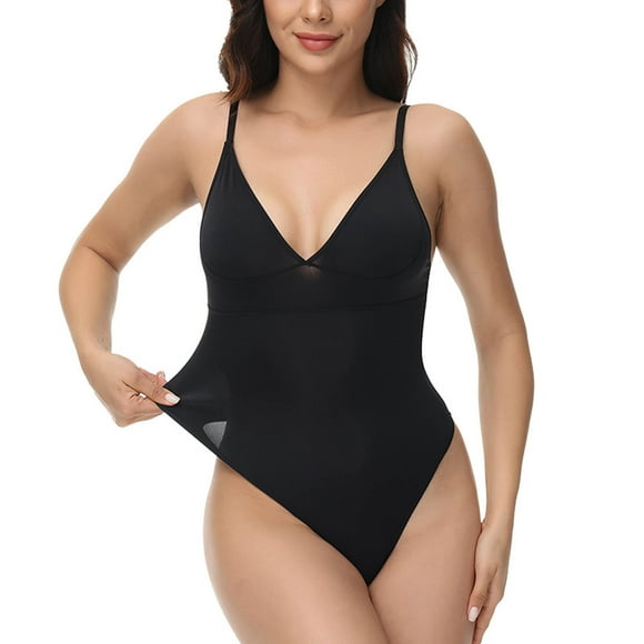 Penkiiy Shapewear for Women - Seamless Bodysuit for Women Tummy - Body Sculpting Shaper Thong - Waist Slimming & Butt Lifting Black Shapewear Tummy