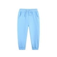 thumbnail image 5 of Staki Jogger Pants for Girls Girls Sweatpants Super Soft Girls Activewear Performance Jogger Pants(Blue,3-4 Years), 5 of 5