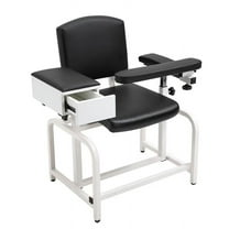 Phlebotomy Chair w/drawer, Black