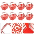 thumbnail image 4 of KONTONTY Portable Plastic Storage Basket with Double Handles for Home Use Red Large Capacity, 4 of 8
