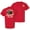 Red, variant on Patriot Pride Men’s T-Shirt – 250th Anniversary of America, Born to Stand Free, Eagle Design, Red, Large