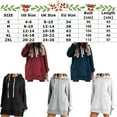 thumbnail image 2 of The Warmy Oversized Hoodie Dress Women， First Ones Casual Drawstring Pullover Long Sleeve Split Hem with Kangaroo Pocket, 2 of 8
