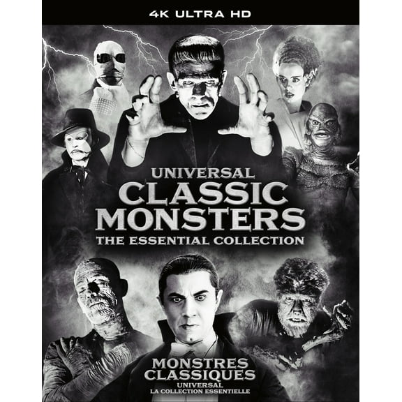 Monstres Classiques: La Collection Essentielle (4K Ultra HD), en vedette Boris Karloff, Claude Rains, et Colin Clive [2024]