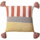 thumbnail image 1 of Knitted Square Throw Pillow Covers Decorative Striped Tassel Fluzzy Cushion Cover Pillowcase for Sofa Couch Bedroom (18"x18",Red), 1 of 4