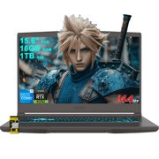 MSI Thin 15 Gaming Laptop 15.6" FHD IPS 144Hz Intel Octa-core i5-13420H (> i7-11800H) 16GB RAM 1TB SSD GeForce RTX 4050 Backlit USB-C Win11 w/ICP Hub