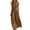 Brown, variant on Women's Sleeveless Halter Neck Jumpsuits One Piece Wide Leg Long Pants Romper Zipper Front Pleated Beach Vacation Outfits with Pockets