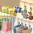 thumbnail image 6 of Clothespin Hat Pants Storage Hanging Travel Hook, 360° Rotating Stainless Steel Metal Hanging Hook Clips, Hanger Clips Towel Clips Boot Hangers for Closet, 6 of 6