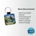 thumbnail image 2 of American Samoa National Park Watercolor Faux Leather Square Keychain, 2 of 7