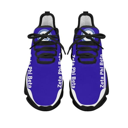 

Zeta Phi Beta Women s Sneakers Round Toe Flats for Female Personalized Design Lightweight Mesh Shoes Outdoor Travel Footwear
