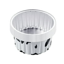 Oimcto Less than $5 Reusable Round Aluminum Foil Tin Cup 10Pc Ba,10Pcs Reusable Round Aluminum Foil Tin Cups Aluminum Foil for Air Fryer,Include:10Pc Aluminum Foil Tin Cup