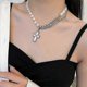 thumbnail image 3 of 2026 Hip-hop Personality Cross Pendant Pearl Necklace Clavicle Chain Short Women, 3 of 5