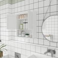 thumbnail image 4 of Costway Armario de Baño de Pared con 2 Puertas Repisa Ajustable en Altura Blanco 60 x 20 x 70,5 cm, 4 of 10