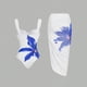thumbnail image 4 of Traje de baño para mujer Bikini de dos piezas de moda para mujer Estampado de flores Traje de baño deportivo ajustado de dos piezas Trajes de baño para mujer, 4 of 7