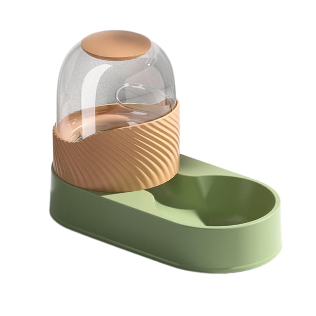 Dispensador automático de agua y comida para gatos, bebederos para perros y gatos, comederos y bebederos. Alimentador de alimentos verdes