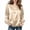 Gold, variant on Plus Size Tops for Women Long Sleeve Pullover Silk Elastic Scoop Neck Blouses Loose Casual Outdoors Tops