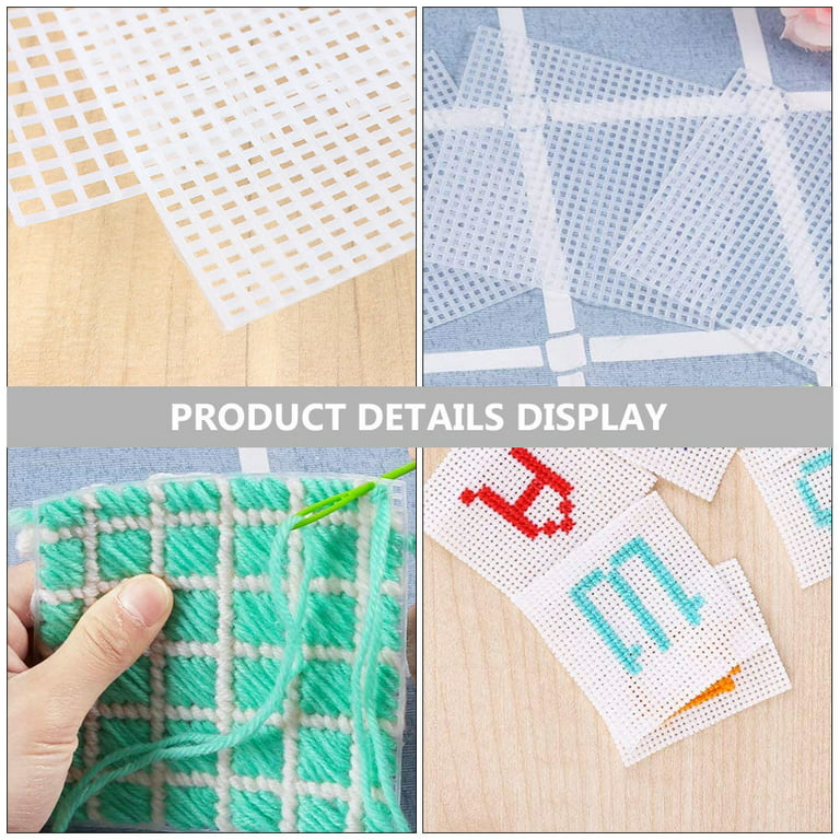 Plastic Mesh Sheet 25pcs Mesh Plastic Canvas Sheet Cross Stitch Sewing  Plastic Canvas Sheets