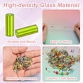 thumbnail image 2 of Uxcell 1800-Pack Cuentas Bugle, Cuentas de Vidrio de Tubo de Bordado de 2x4mm para Manualidades DIY/Pulsera/Collares Verde Claro, 2 of 7