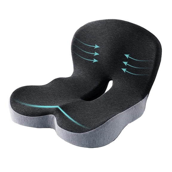 CHUNYAN Truck Driver Memory Foam Seat Cushion Office Chair Cushion Automobile Slip Cushion Ergonomic Seat Cushion