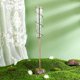 thumbnail image 5 of Pluviómetro de vidrio en espiral de 7 pulgadas con capacidad para lluvia, pluviómetro de bronce para jardín con marco de metal, pluviómetro de vidrio de tubo de hierro para jardín y exterior., 5 of 6