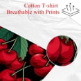 thumbnail image 2 of Cherry Classic White 100% Cotton T-Shirt for Men - Soft and Comfortable Tee Shirt for Everyday Wear - Available in Multiple Sizes and Styles, 2 of 5