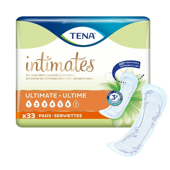 Tena Intimates Overnight Pant Liner, Heavy 16 Inch Bladder Control Pads - 99 Count
