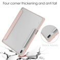 thumbnail image 5 of SaniMore Case for Samsung Galaxy Tab S9/Tab S9 FE(Model SM-X710/X716B), Auto Sleep/Wake Shock Resistant [Built-in Pencil Holder] Stand [Dual Angle] Transparent Slim Anti-fall Shell, Rosegold, 5 of 8