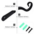 thumbnail image 3 of ROMANSENTIAL Flower Pot Hook 4Pcs Decorative Plant Pot Hanger Wall Mount Bracket Black 5.7X3.8in, 3 of 8