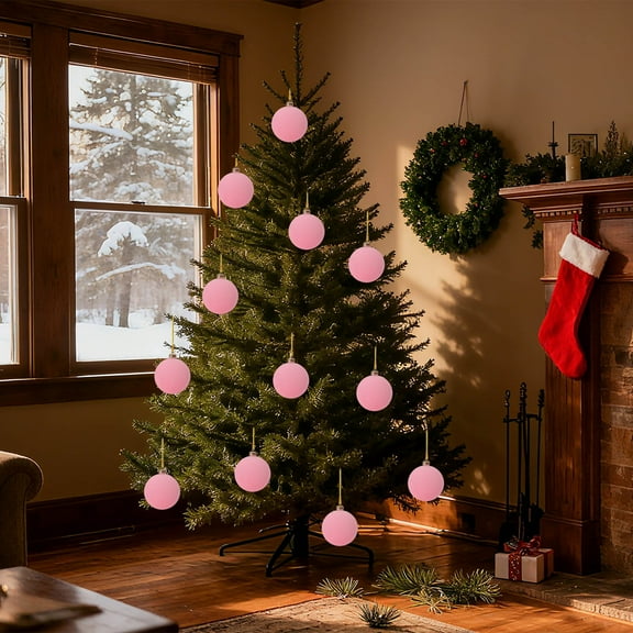 12PCS Boho Christmas Ornaments Xmas Balls Sets, Hanging Christmas Decor Tree Ornaments, Theme Christmas Ornaments