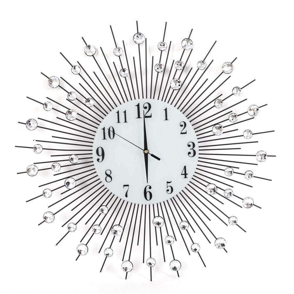 DENEST Wall Clock European Style Luxury Diamond Clock Modern Luxury Art