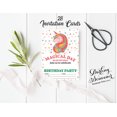 thumbnail image 3 of Darling Souvenir White Birthday Invitation Card Printable Elegant Fill or Write In Blank Party Invites 28 Pcs 5 x 7 Inches, 3 of 5