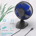 thumbnail image 4 of GZXS Home Office Small Desk Fan with 3 Speed 40° Adjustment for Better Cooling, Quiet Fan with 4.9ft Cord, Black, 4 of 7