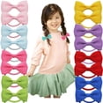 thumbnail image 6 of 25PCS Baby Hair Bows Ties For Toddler Girls Ribbon Elastic Ponytail Holders Soft No Damage Hair Ropes, 6 of 6