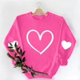 thumbnail image 5 of Valentine Sweatshirts For Women 2026 Cotton Couples Heart Graphic Crewneck Pullover Soft Fashion Valentines Sweat Shirts, 5 of 9