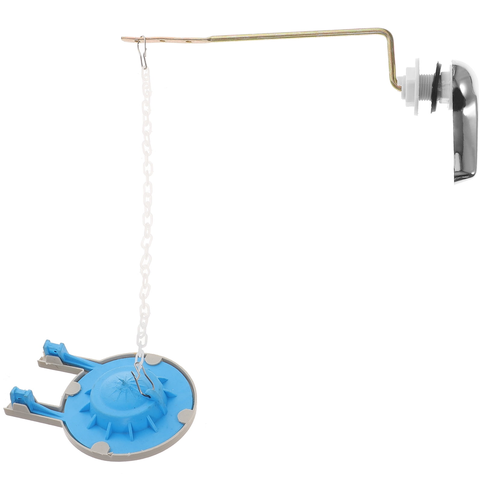 2pcs SideMounted Toilet Handle Tank Flush Lever with Toilet Flappers