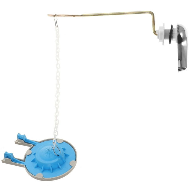 2pcs SideMounted Toilet Handle Tank Flush Lever with Toilet Flappers