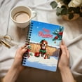 thumbnail image 3 of Merry Christmas Woofmas Xmas Noel Beagle Elf Candy Cane Snow Spiral Bound Journal Beagles Dog Lover Gifts Idea 5x7in Spiral Notebook - 13017, 3 of 5