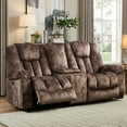 thumbnail image 4 of Ebello Power Lift Recliner Loveseat, Electric 2-Seater Reclining Sofa with Storage Console, USB Ports and Cup Holders for Living Room, Dark Brown, 4 of 10